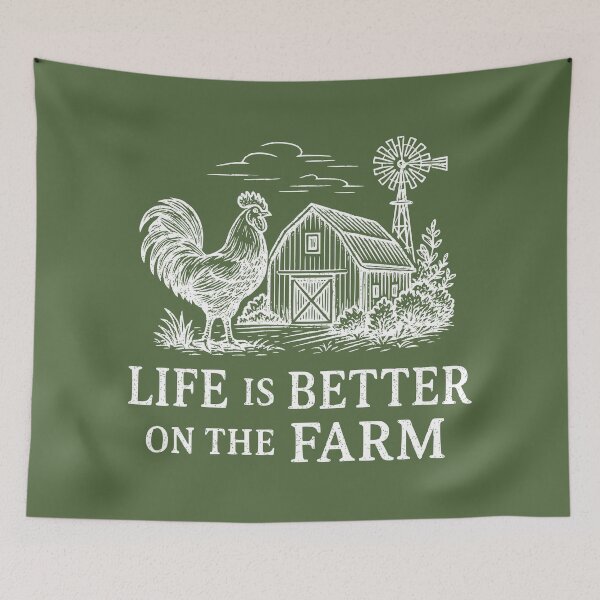 Item preview, Life is Better on a Farm designed and sold by Whereiskim.