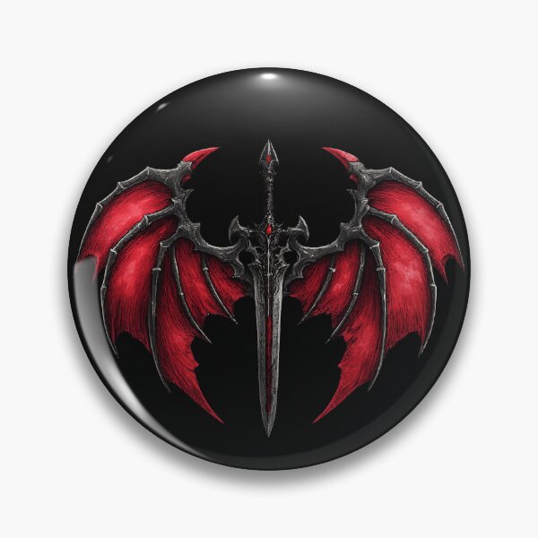 Item preview, Dark Dragon Wing Sword Fantasy Tattoo Style Art designed and sold by Dinaelsherkawy.