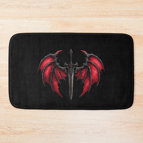 Item preview, Dark Dragon Wing Sword Fantasy Tattoo Style Art designed and sold by Dinaelsherkawy.