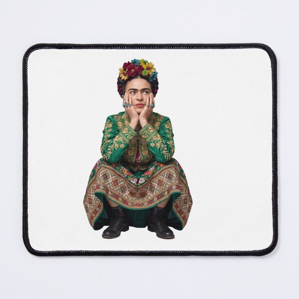 Aperçu de l'œuvre Portrait de Frida Kahlo en robe verte créée et vendue par TeeARTHY.