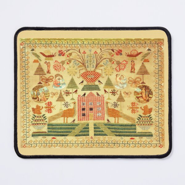 Item preview, Antique Sampler Red Building designed and sold by collageDP.