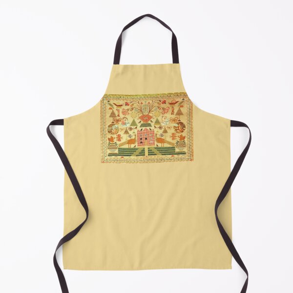 Item preview, Antique Sampler Red Building designed and sold by collageDP.