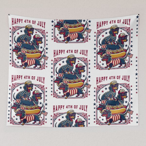 Item preview, Happy 4th Of July Dachshund designed and sold by TeeARTHY.
