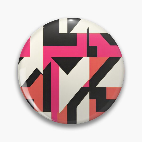 Item preview, Geometric Abstract Designs in Pink, White, And Black designed and sold by DEC02.