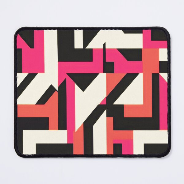 Item preview, Geometric Abstract Designs in Pink, White, And Black designed and sold by DEC02.