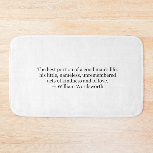 Item preview, William Wordsworth “Little Nameless Acts of Kindness” Quote Print designed and sold by The Prose Atelier.