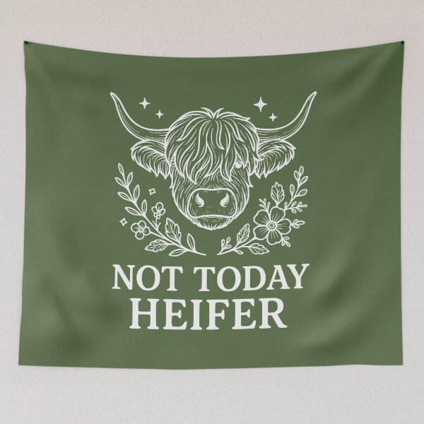 Item preview, Not Today Heifer designed and sold by Whereiskim.