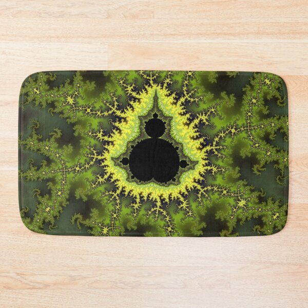 Item preview, Mandelbrot Fractal Zoom Lime Green Mathematical Art designed and sold by pinkal.