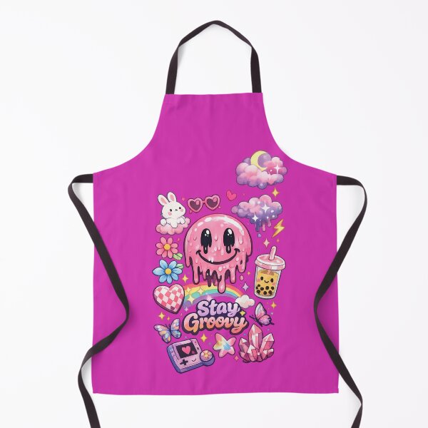 Item preview, Stay Groovy Kawaii Smiley with Pastel Elements designed and sold by World-of-Magic.