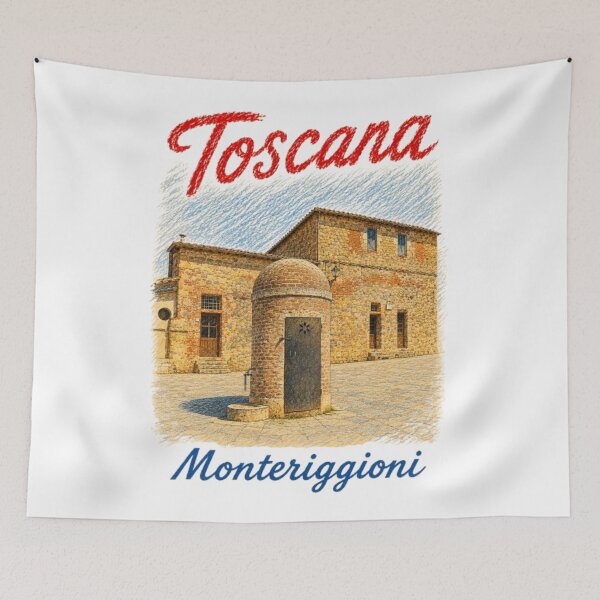 Item preview, Monteriggioni Tuscany Historic Well designed and sold by JOANNASKAH.