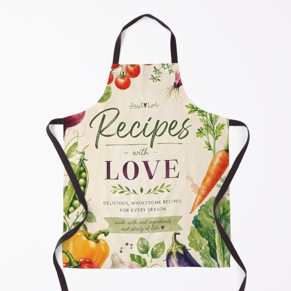 Item preview, Recipes – Watercolor Vegetables with Love | Wholesome Seasonal Cooking Design designed and sold by EmeraldeaArt.
