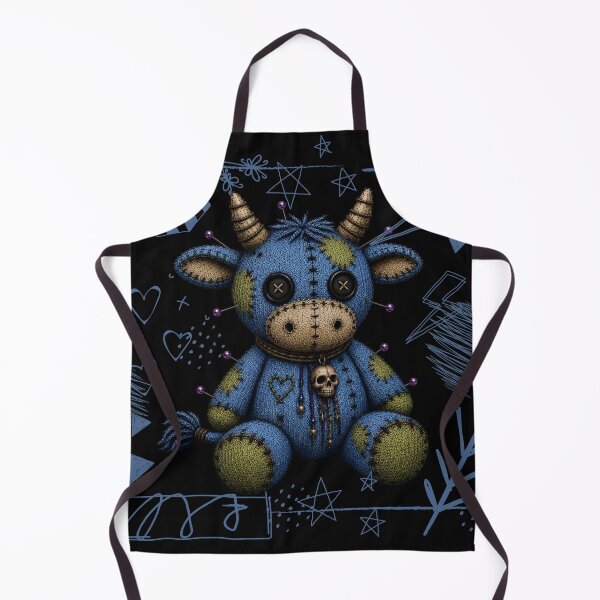 Item preview, Dark Kawaii Voodoo Bull - Black Version designed and sold by CaylaTay.