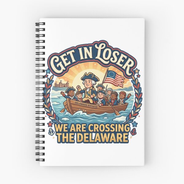 Item preview, Get In Loser We Are Crossing The Delaware George Washington Meme designed and sold by Wear Sculpt.