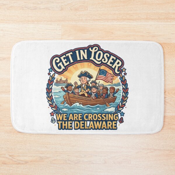 Item preview, Get In Loser We Are Crossing The Delaware George Washington Meme designed and sold by Wear Sculpt.
