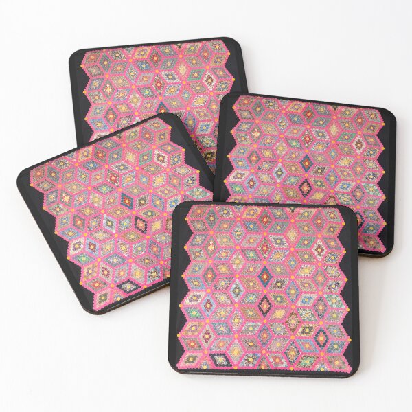 Item preview, Vintage Quilt Yo-Yo Hexagon designed and sold by collageDP.
