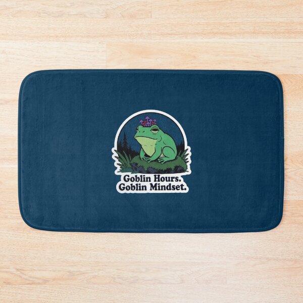 Item preview, Goblin Hours Goblin Mindset Frog Mushroom Crown Funny Design designed and sold by BooDesignStudio.