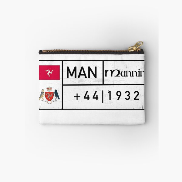 Item preview, Isle of Man License Plate Sticker | White Plate Design & Isle of Man Flag | Celtic Heritage Series designed and sold by Mawtini Collective.