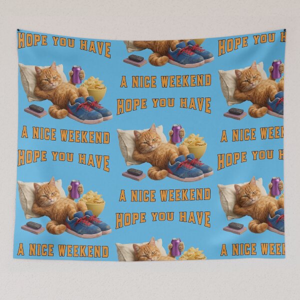 Item preview,  Nice Weekend ginger tabby  designed and sold by TeeARTHY.