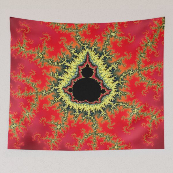 Item preview, Mandelbrot Fractal Zoom Vibrant Red Mathematical Art designed and sold by pinkal.