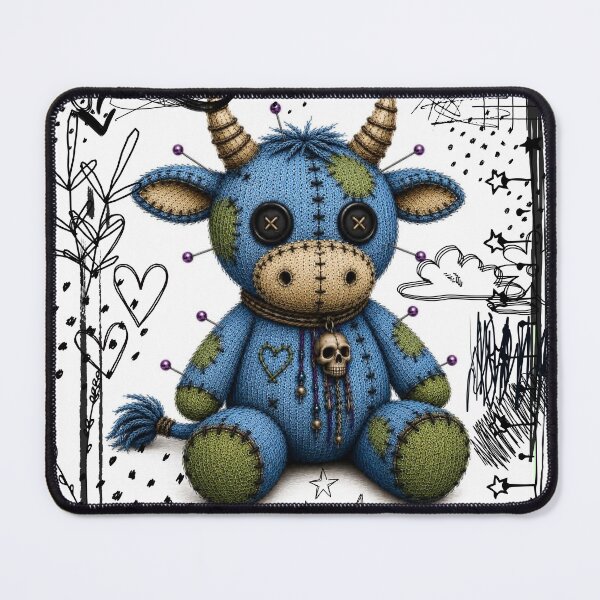 Item preview, Dark Kawaii Voodoo Bull - White Version designed and sold by CaylaTay.