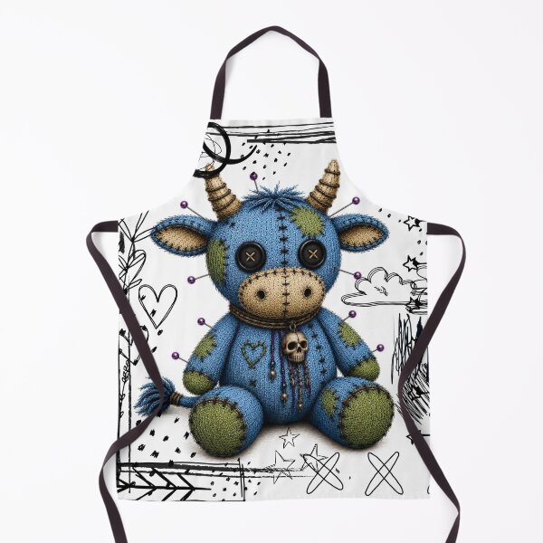 Item preview, Dark Kawaii Voodoo Bull - White Version designed and sold by CaylaTay.