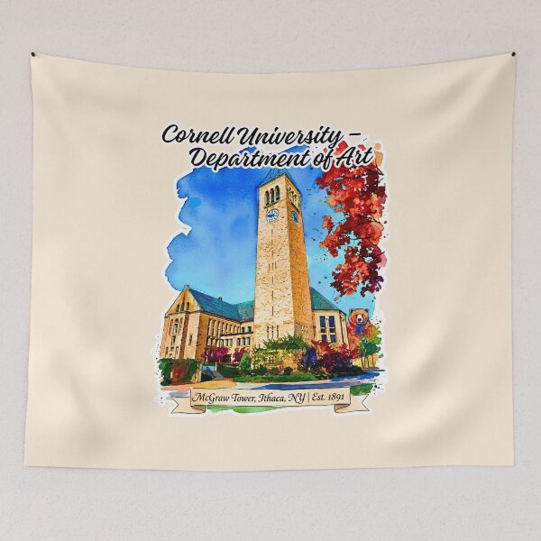 Item preview, Cornell McGraw Tower - Watercolor Heritage designed and sold by EvergreenPark - Tee Studio.