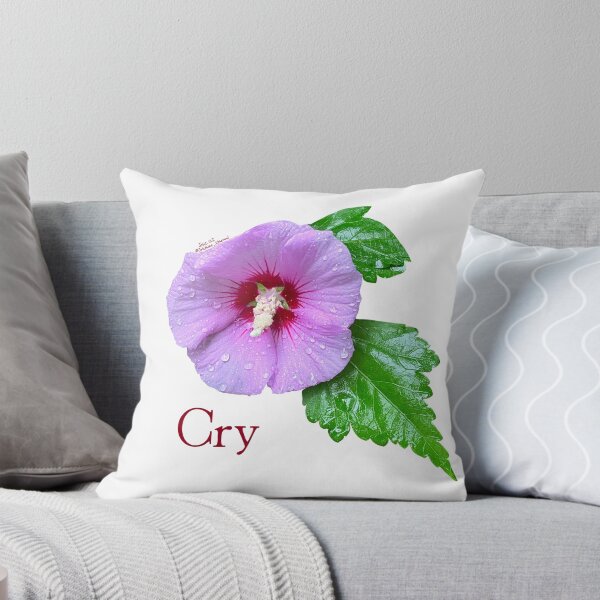 Item preview, Cry, Purple flower with leaves designed and sold by Josephine Ethereal.