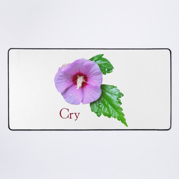 Item preview, Cry, Purple flower with leaves designed and sold by Josephine Ethereal.