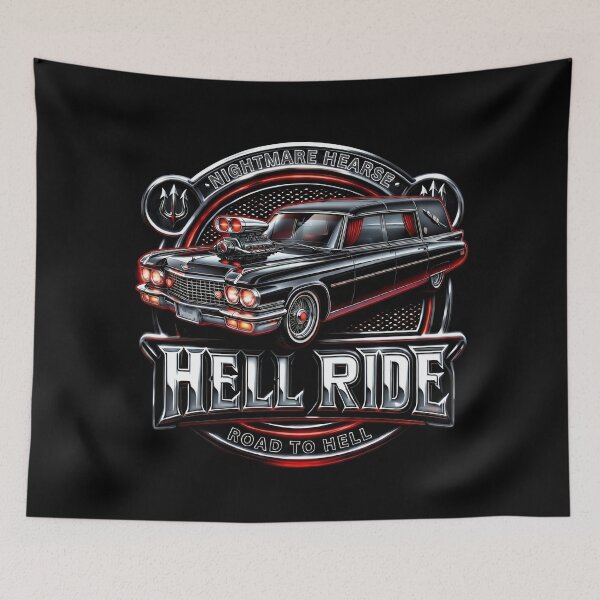 Item preview, Hell Ride Hearse Cruising The Road To Hell designed and sold by DeimosArtIntl.
