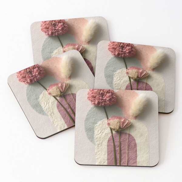 Item preview, Pink Botanical Collage Dusty Rose Cottagecore Art designed and sold by daila70.