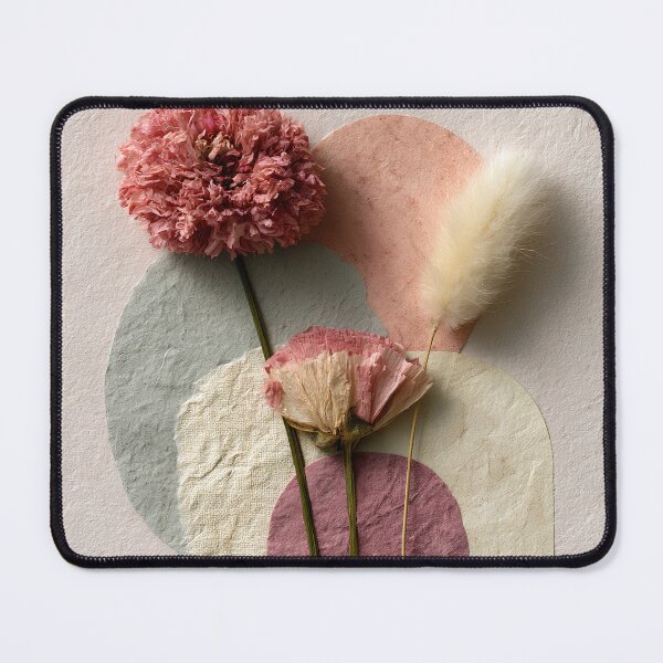 Item preview, Pink Botanical Collage Dusty Rose Cottagecore Art designed and sold by daila70.