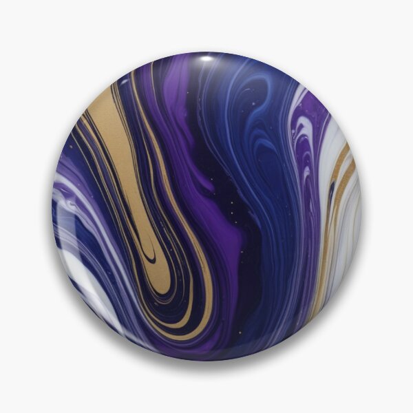 Item preview, Elegant Purple Gold Marble Fluid Art designed and sold by LuminaWalls.