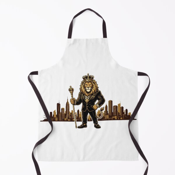 Item preview, Urban Royal Lion King Boss Black Gold City Skyline designed and sold by Presshue.