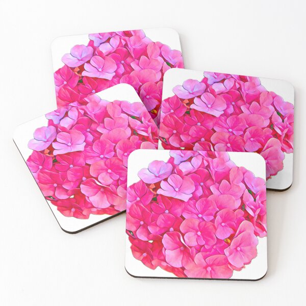 Item preview, Pink Hydrangea Flower Blossom Transparent Sticker Graphic designed and sold by BalkanBloom.
