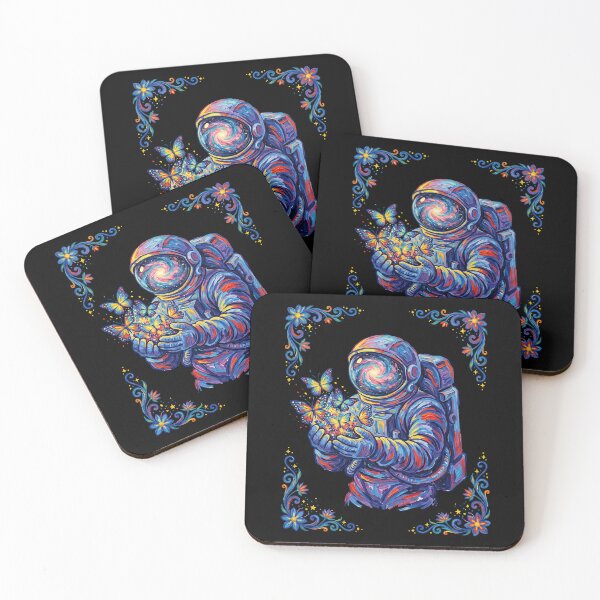 Item preview, Cosmic Astronaut Butterfly Nebula Art designed and sold by TeeARTHY.