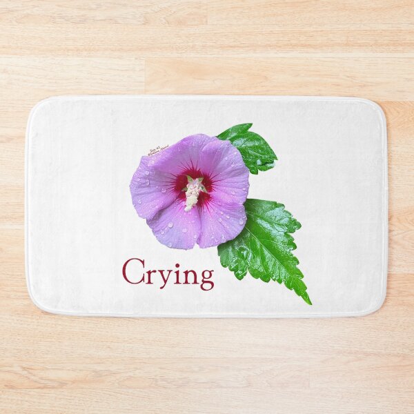 Item preview, Crying, Purple flower with leaves designed and sold by Josephine Ethereal.