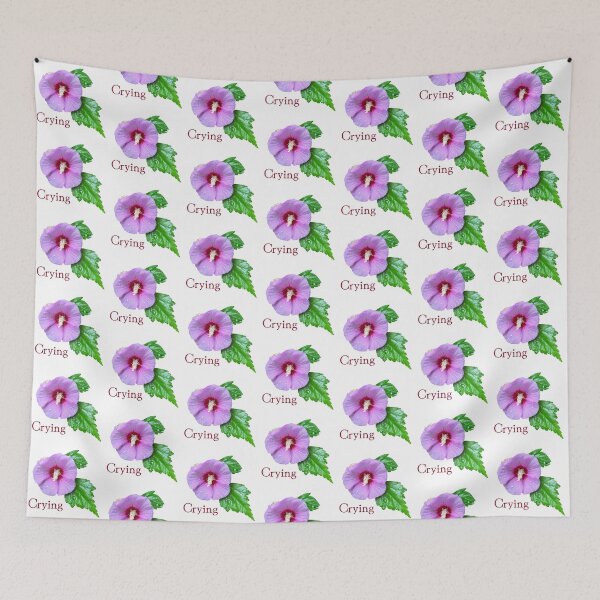 Item preview, Crying, Purple flower with leaves designed and sold by Josephine Ethereal.
