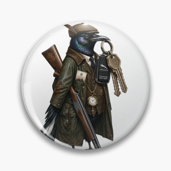 Item preview, Distinguished Magpie with Range Rover Keys designed and sold by ollygart.
