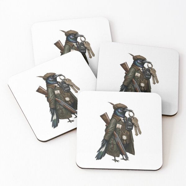 Item preview, Distinguished Magpie with Range Rover Keys designed and sold by ollygart.