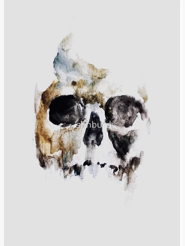 Our Radiance Is Unyielding mini watercolor skull sketchbook by