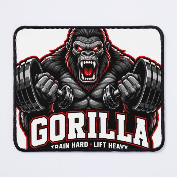 Item preview, Gorilla Gym Train Hard Lift Heavy Fitness Logo designed and sold by Digistore1221.