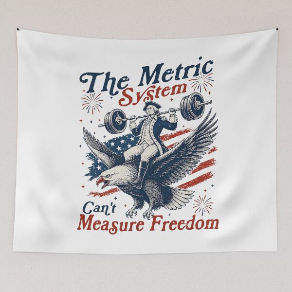 Item preview, The Metric System Can't Measure Freedom Funny 4th of July designed and sold by Ali-printshop.