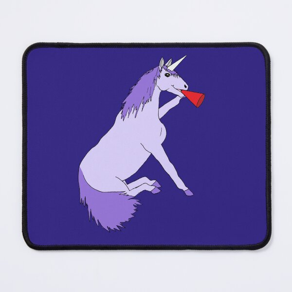 Item preview, Purple Protest or Party Unicorn Celebrating Die Cut designed and sold by JoyousArt4u.
