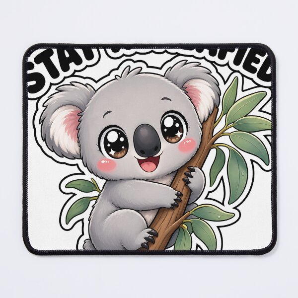 Item preview, Stay Koalafied Cute Koala on the Eucalyptus Kawaii designed and sold by BoosterShop.