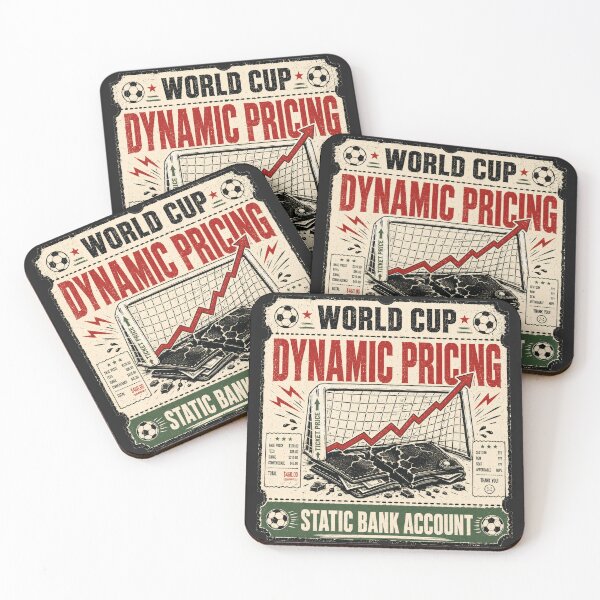 Item preview, World Cup Dynamic Pricing Static Bank Account Soccer designed and sold by POD DYNASTY | Original Print On Demand T-Shirt Graphics.