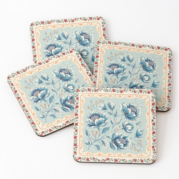 Item preview, Vintage Blue Botanical pattern designed and sold by Ioanna-Studio.