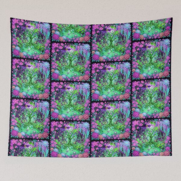 Item preview, Neon Mystic Forest Tree – Fantasy Nature Art designed and sold by DervoTeck2767.