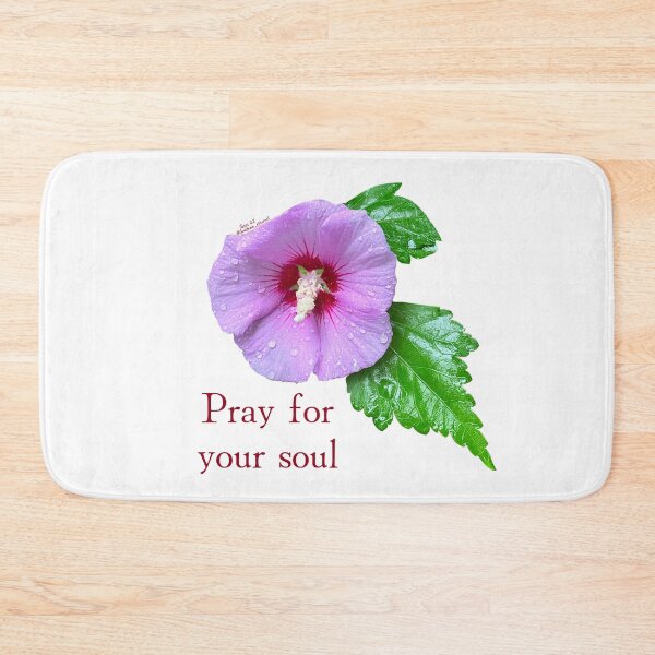 Item preview, Pray for your soul, Purple flower with leaves designed and sold by Josephine Ethereal.