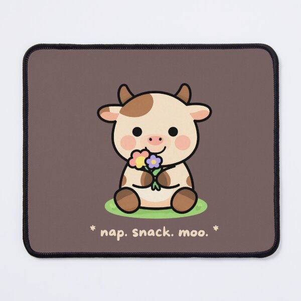 Item preview, nap. snack. moo. cute cow aesthetic designed and sold by BCapybara.