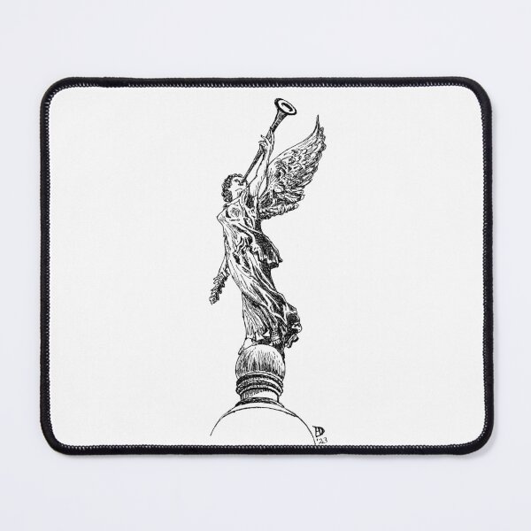 Item preview, Angel Of Victory, VIctoria Memorial - Pen Sketch designed and sold by iamantara.